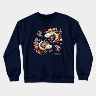 Mystical Pisces Zodiac Sign Crewneck Sweatshirt